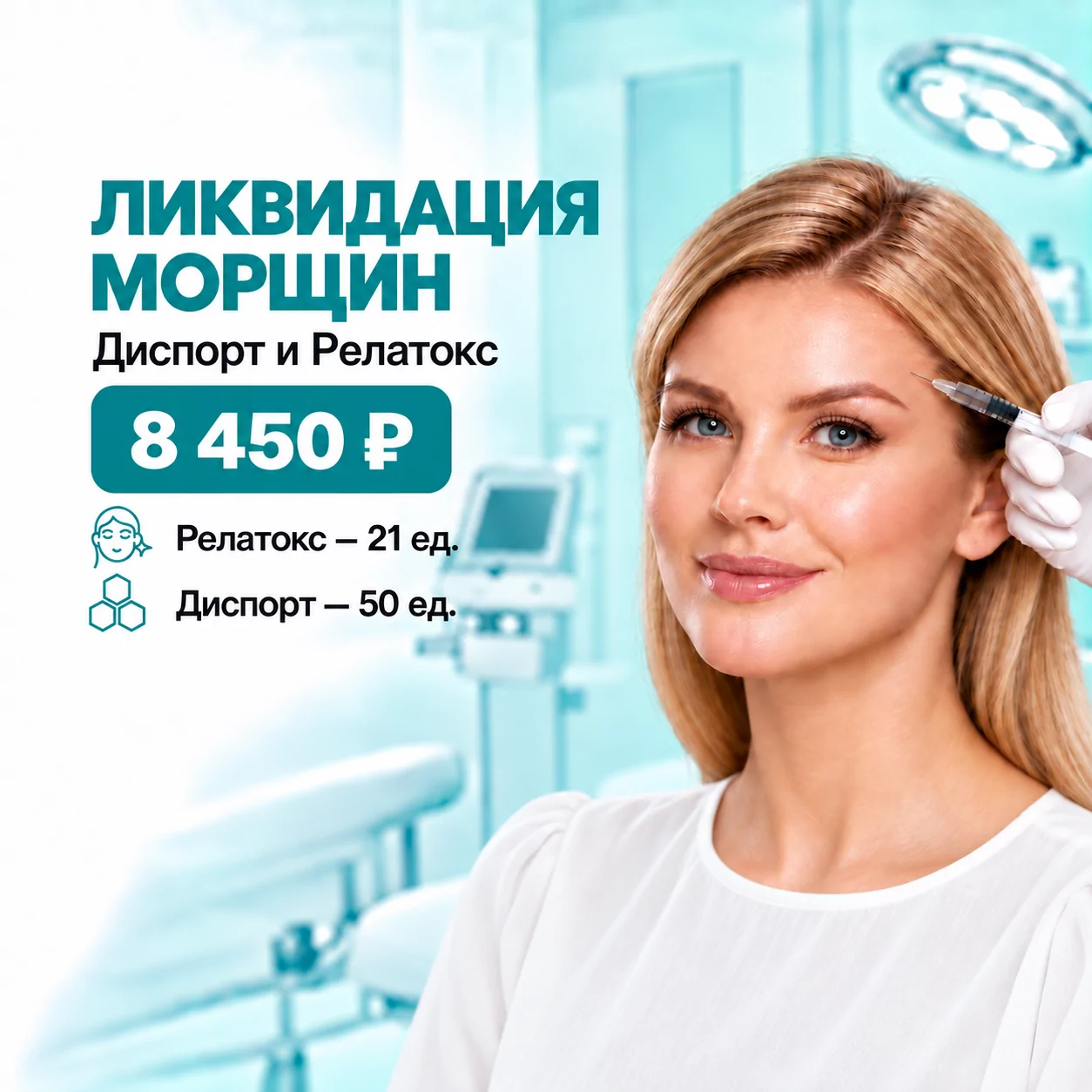 Ликвидация морщин: Диспорт и Релатокс